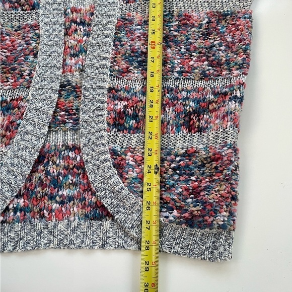 Anthropologie Noisy May Rainbow Multicolor Knitted Cardigan Size Small - Picture 10 of 10